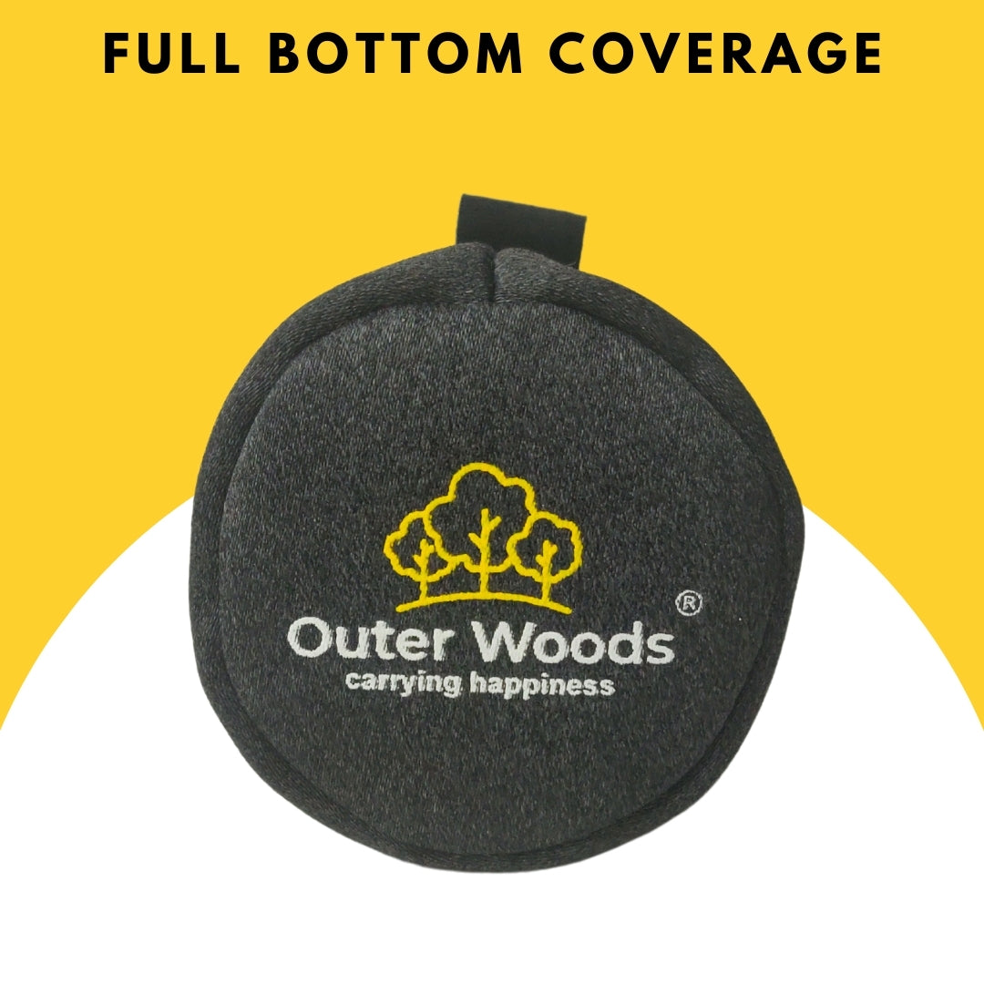 Outer Woods Insulated Beer Can Cooler Sleeve - Set of 4 | Fits 500ml Beer Can | Beer Can Cover (Coozie) with Easy Grip Band & Padded Fabric