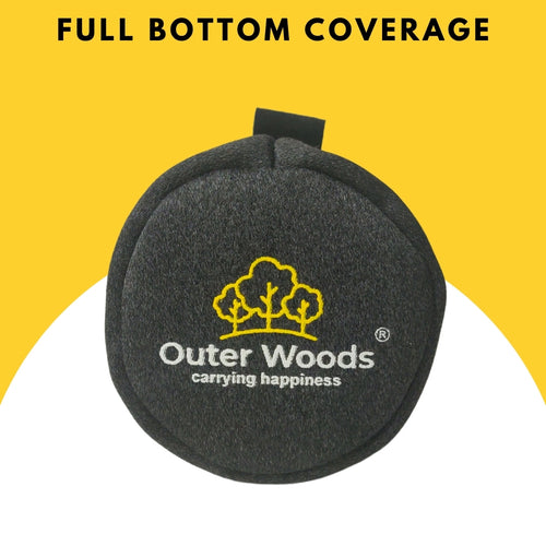 Outer Woods Insulated Beer Can Cooler Sleeve - Set of 4 | Fits 500ml Beer Can | Beer Can Cover (Coozie) with Easy Grip Band & Padded Fabric