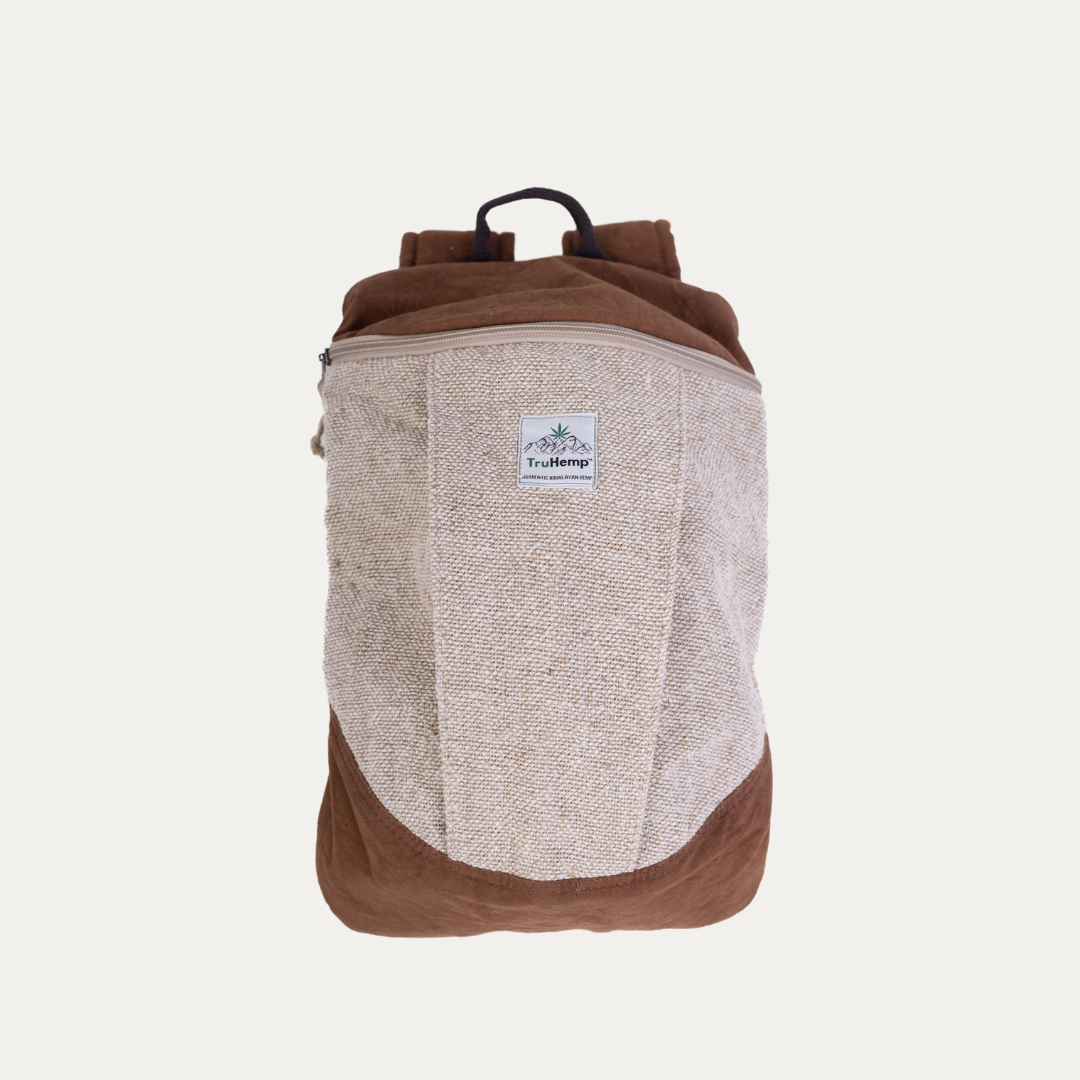 TruHemp Handcrafted Hemp Backpack– Spacious & Durable Backpack with Cotton Lining, Ideal for Everyday Use, Travel, and Work
