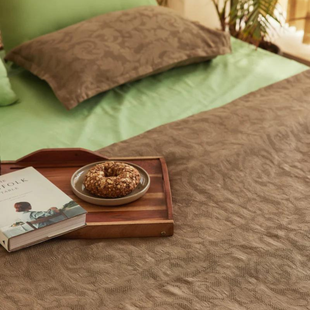 Holy Grail Homes 100% Cotton Bedspread with 2 Pillow Covers, Coverlet, Oeko-TEX Certified Luxuriously Soft Coverlet