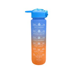 SuperGeneriX Motivational Water Bottle 1 Litre, Durable BPA-Free Leakproof Bottle with Time Marker for Office, Gym, Outd