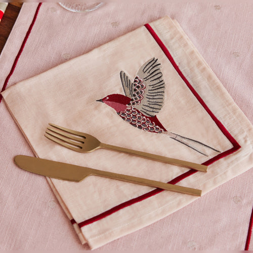 Holy Grail Homes 100% Cotton Table Linen Set of 6 Placemats, 6 Napkins, 1 Table Runner, for Decoration, Holiday Party, Wedding & Dining French Inspired Table Linen Set for Kitchen
