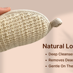SuperGeneriX Ramie Bath Loofah & Mitt Set for Bathing (Pack of 2), Bathing Scrubber, Made of 100% Natural Ramie Fibre fo