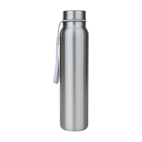 SuperGeneriX Stainless Steel Water Bottle 1000ml | Single Wall Bottle for School, Office, Gym, Travel | Leakproof, Rust-Free, Food Grade Steel – Silver