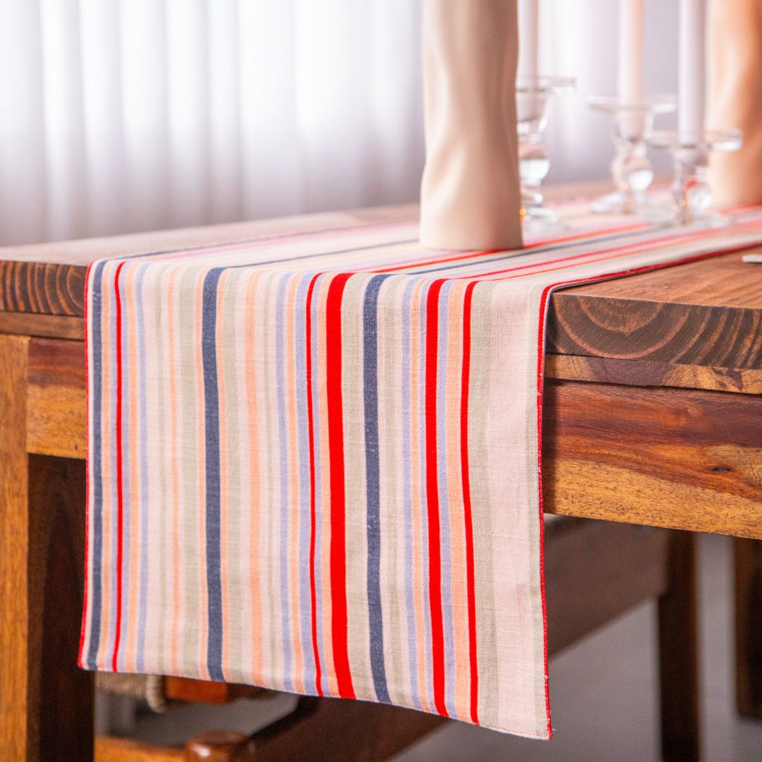 Holy Grail Homes Table Runner for Dining, 100% Cotton Boho Table Runner for Home Decor, Nature Inspired for Kitchen Dining Table, 14X82 inches for Dining & Parties