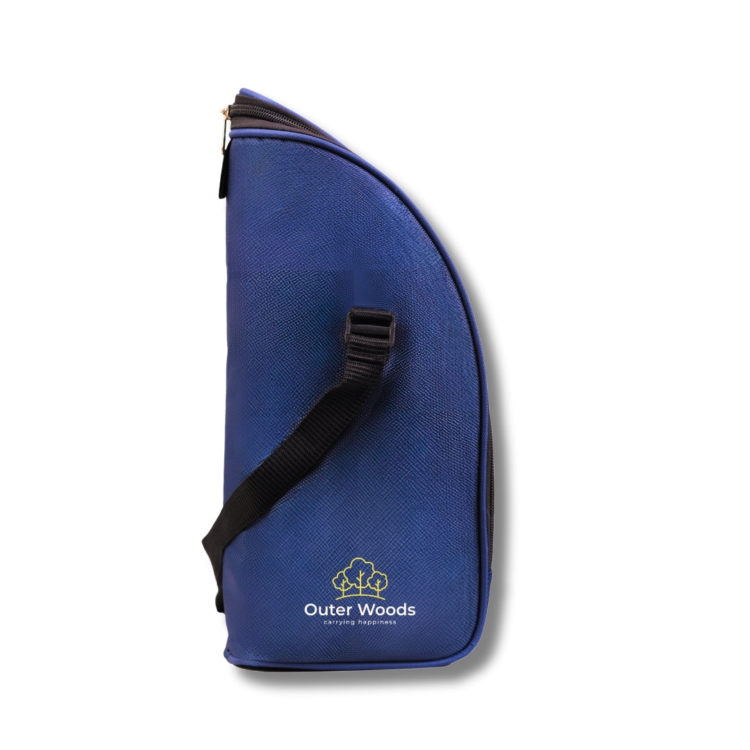 Outer Woods Insulated 1.5 Bottle Cooler Bag, with 2 Units of Ice Gel Pack, for Wine, Beer, Whisky, and All Kinds of Bottles