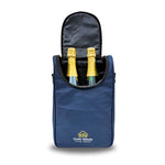 Outer Woods Nylon Insulated 2 Bottle Bag, 360° Insulation and Portable Padded Protection for Glass Bottles, Ideal for Carrying Wine, Beer, Whisky, Vodka, Soda, Juice, Milk and Water