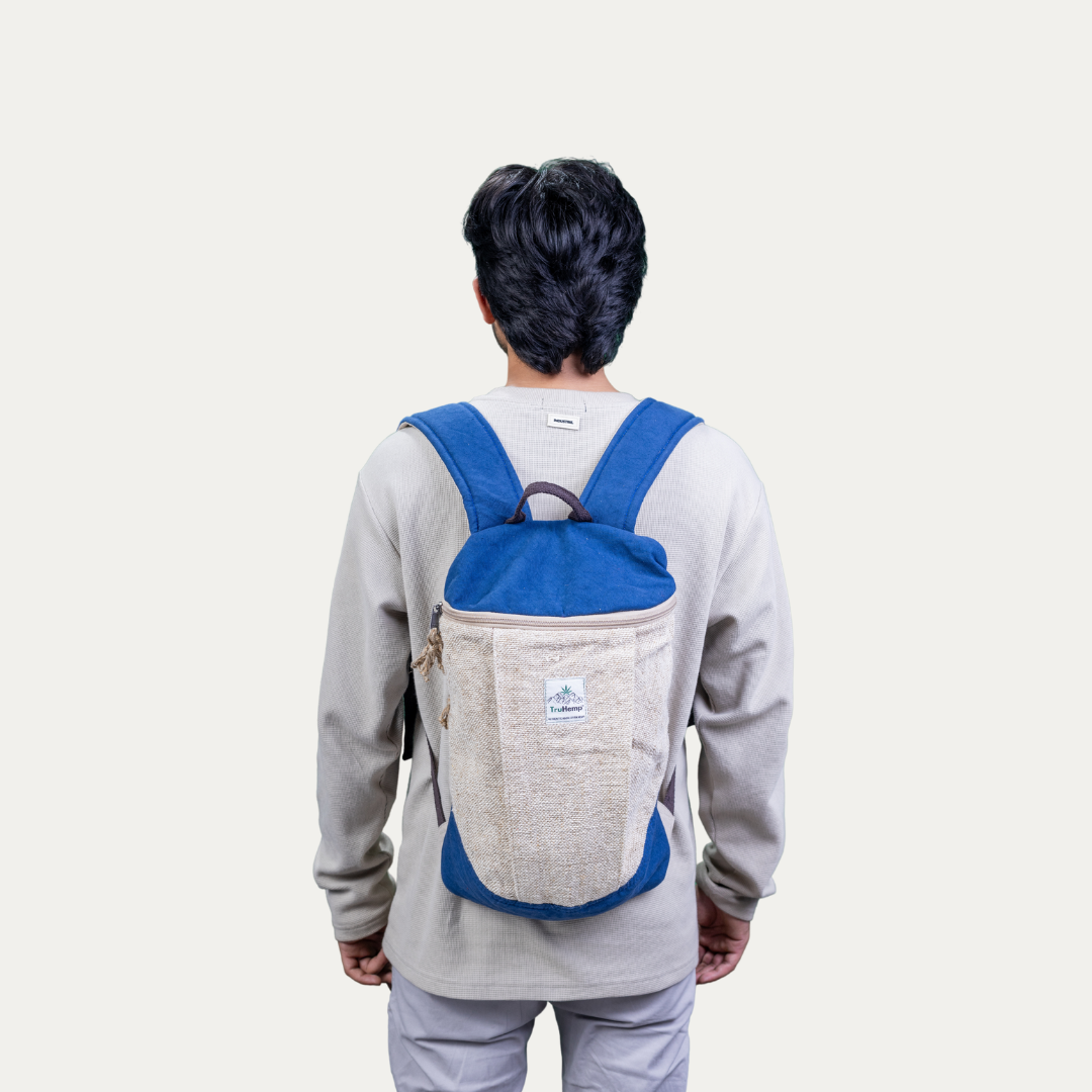 TruHemp Handcrafted Hemp Backpack– Spacious & Durable Backpack with Cotton Lining, Ideal for Everyday Use, Travel, and Work