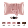 Satin Pillowcases, Similar to Silk Pillow Cases Set of 2, Cooling Pillow Case for Hot Sleepers with Envelope Closure, Gifts for Women Men