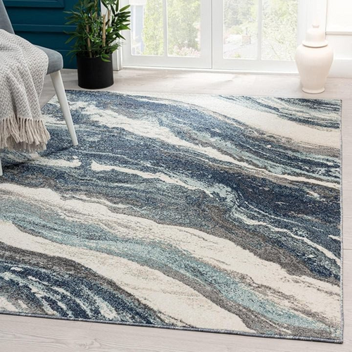 Washable Area Rug, Microfiber Material, Non-Slip Carpet for Living Room, Foldable Floor Cover, Machine Washable Rug for Bedroom & Office