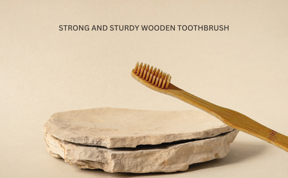 SuperGeneriX Wooden ToothBrush Set, Charcoal, Neem and Bamboo ToothBrushes,100% Environment Friendly, Ultra-Soft Bristle