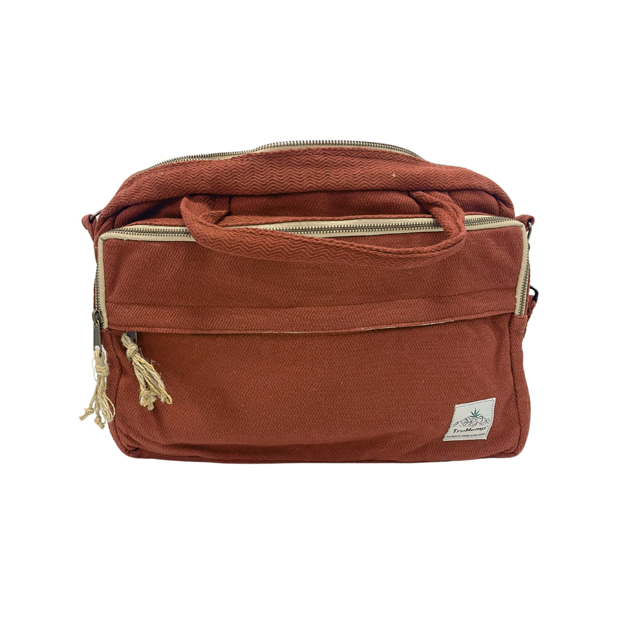 TruHemp Handmade Hemp Side Bag with Cotton Blend– Durable and Stylish Crossbody Messenger Bag with Adjustable Strap