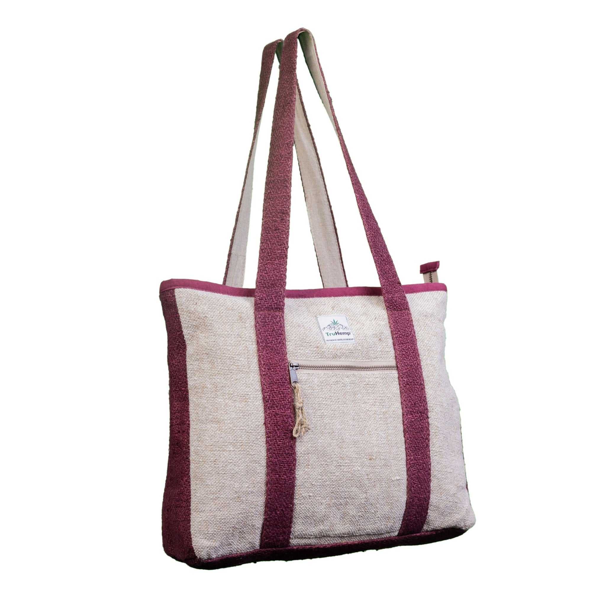 TruHemp Hemp Corporate Tote Bag– Durable Reusable Shoulder Bag for Office, Shopping, and Travel, Lightweight Large Tote with Sturdy Straps