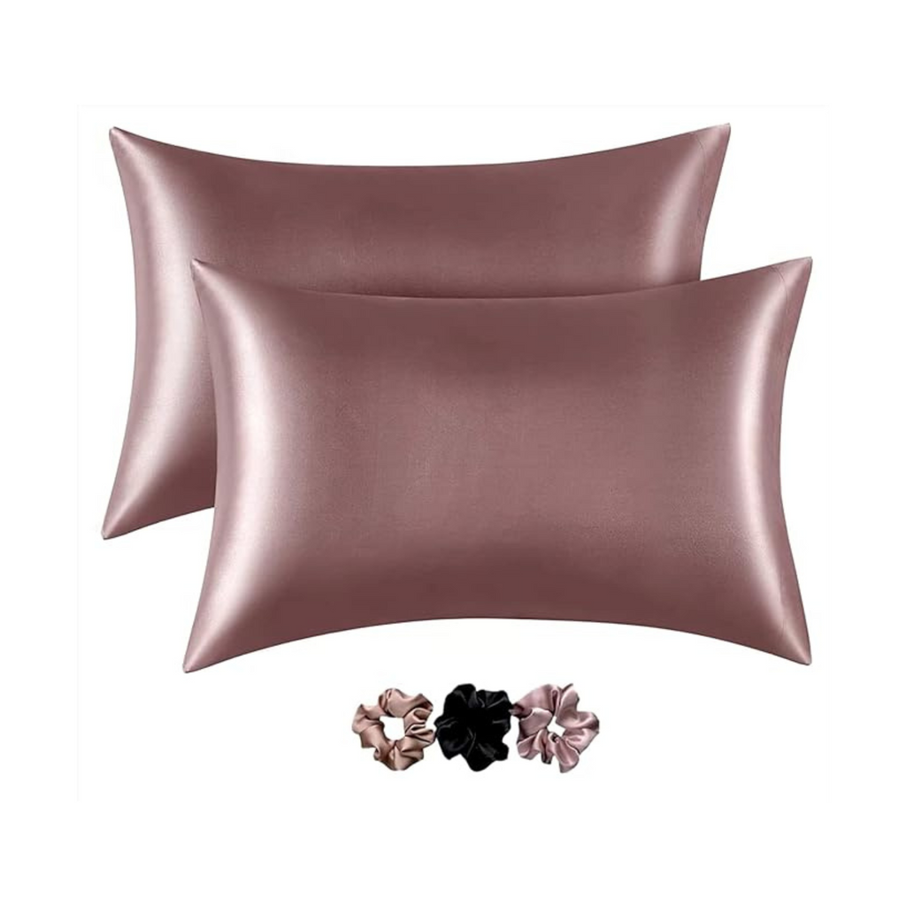 Satin Pillowcases, Similar to Silk Pillow Cases Set of 2, Cooling Pillow Case for Hot Sleepers with Envelope Closure, Gifts for Women Men