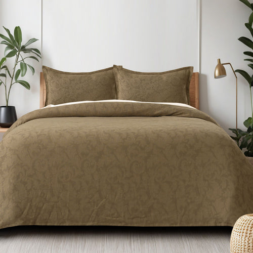 Holy Grail Homes 100% Cotton Bedspread with 2 Pillow Covers, Coverlet, Oeko-TEX Certified Luxuriously Soft Coverlet