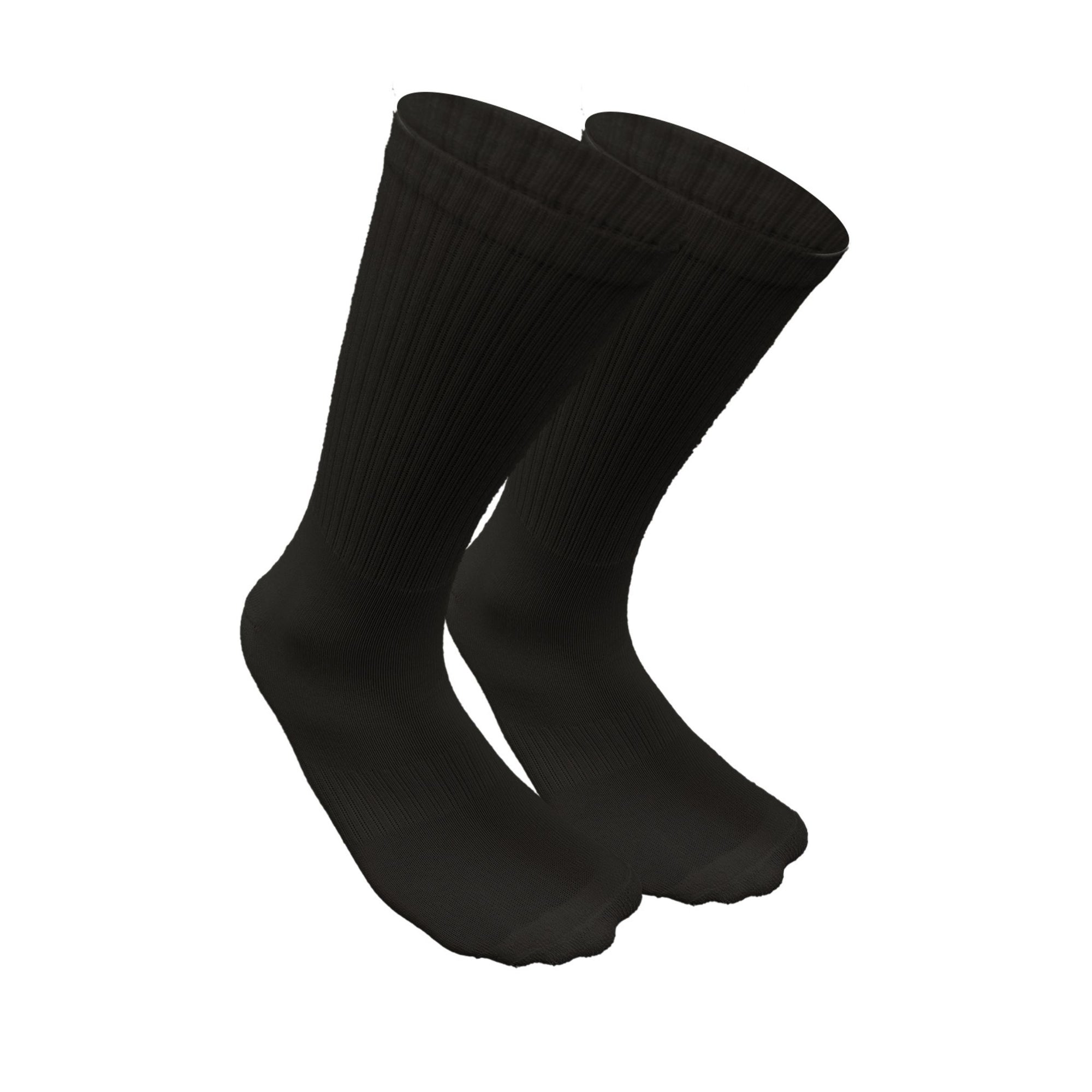 SuperGeneriX Athletic Crew Socks for Men | Crew Length Socks for Sports | Polyester Crew Length Socks | Pack of 6 (US, Alpha, One Size, Regular, Regular, 6, White)