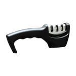 SuperGeneriX 3-Stage Manual Knife Sharpener for Kitchen – Coarse, Diamond & Ceramic Slots | Non-Slip Base, Safe Grip Han