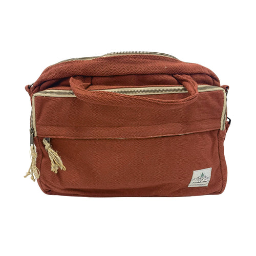 TruHemp Handmade Hemp Side Bag with Cotton Blend– Durable and Stylish Crossbody Messenger Bag with Adjustable Strap