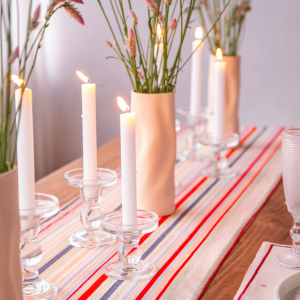 Holy Grail Homes Table Runner for Dining, 100% Cotton Boho Table Runner for Home Decor, Nature Inspired for Kitchen Dining Table, 14X82 inches for Dining & Parties