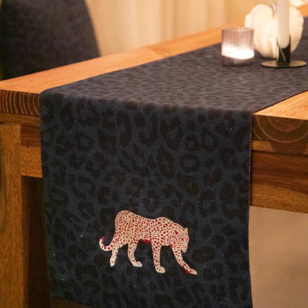 Holy Grail Homes Table Runner for Dining, 100% Cotton Boho Table Runner for Home Decor, Nature Inspired for Kitchen Dining Table, 14X82 inches for Dining & Parties