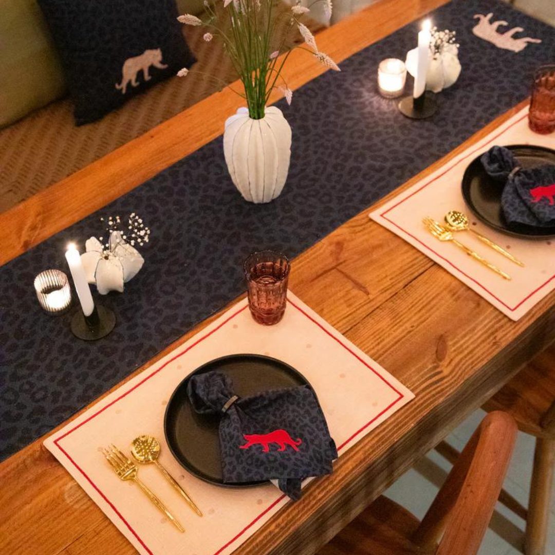 Holy Grail Homes Table Runner for Dining, 100% Cotton Boho Table Runner for Home Decor, Nature Inspired for Kitchen Dining Table, 14X82 inches for Dining & Parties