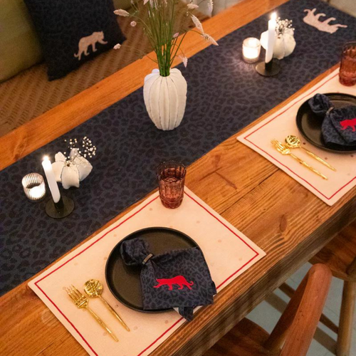 Holy Grail Homes Table Runner for Dining, 100% Cotton Boho Table Runner for Home Decor, Nature Inspired for Kitchen Dining Table, 14X82 inches for Dining & Parties