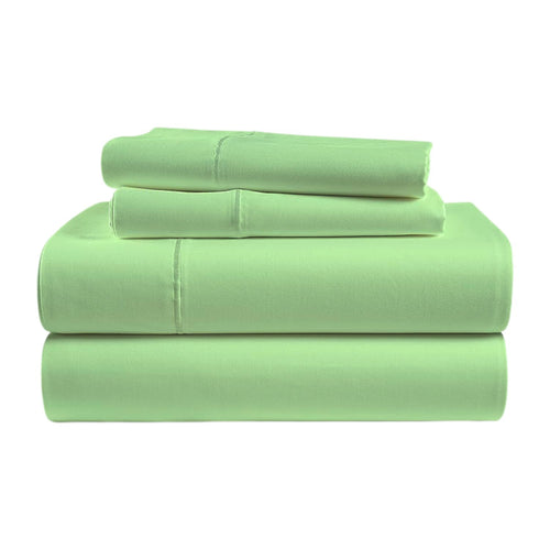 bellolin 100% Cotton Bed Sheet Set with Deep Pocket, 400 Thread Count Extra Soft Bed Sheet, Cooling Sheet with 2 Pillow Covers - 4 Piece Set