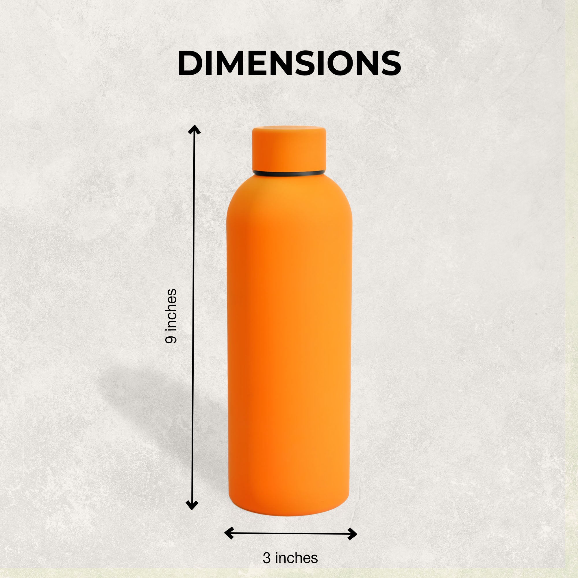 SuperGeneriX 500ml Matte Finish Stainless Steel Water Bottle | Vacuum Insulated Travel Bottle | 12 hrs Hot & 18 hrs Cold