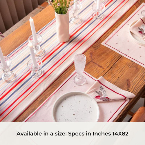 Holy Grail Homes Table Runner for Dining, 100% Cotton Boho Table Runner for Home Decor, Nature Inspired for Kitchen Dining Table, 14X82 inches for Dining & Parties
