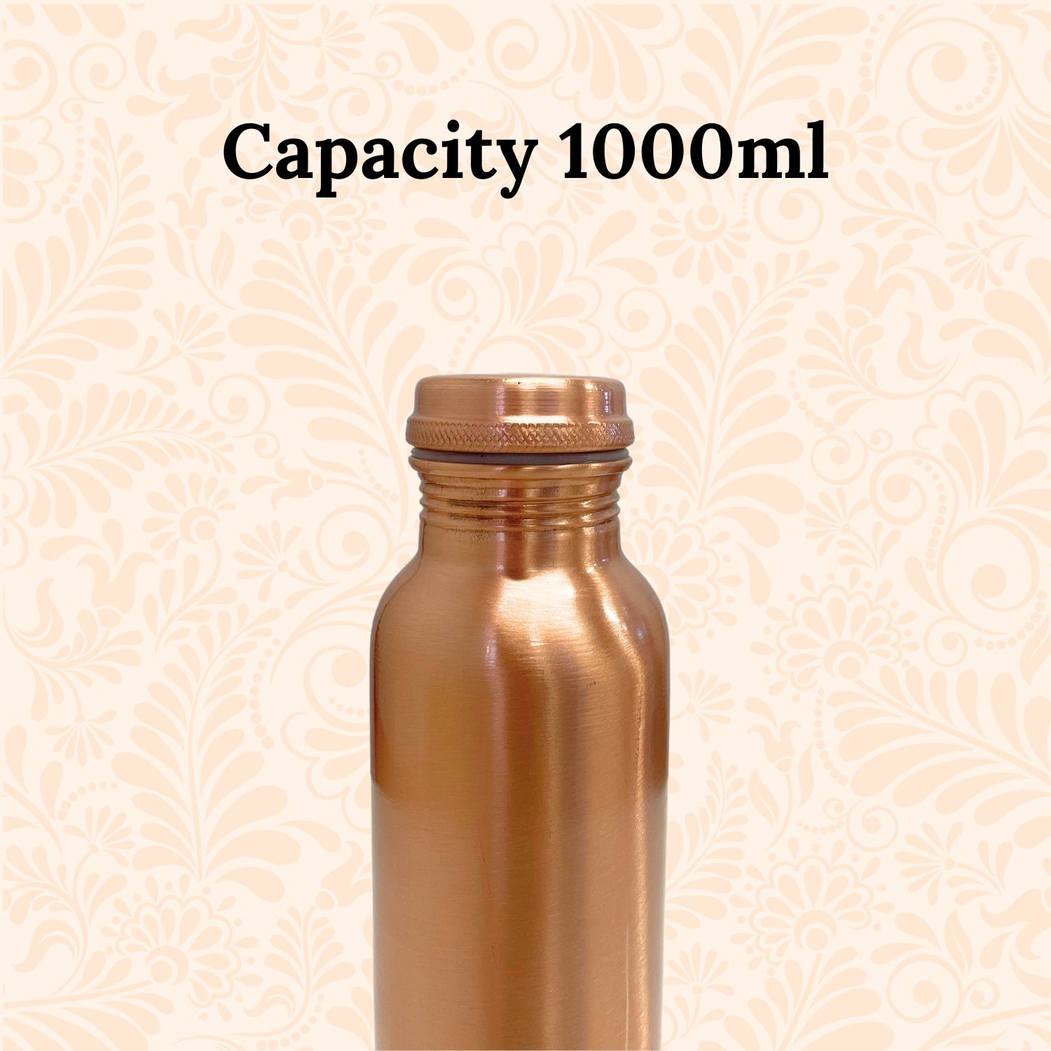 SuperGeneriX Copper Water Bottle (1 Litre), Leakproof, Pure Copper Water Bottle, Tamba Bottles, Authentic, Durable Bottl