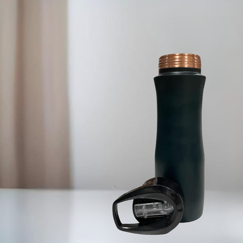 SuperGeneriX Copper Water Bottle (1 Litre), Leakproof, Pure Copper Water Bottle, Tamba Bottles, Authentic, Durable Bottle for Everyday Use (Sports Green)