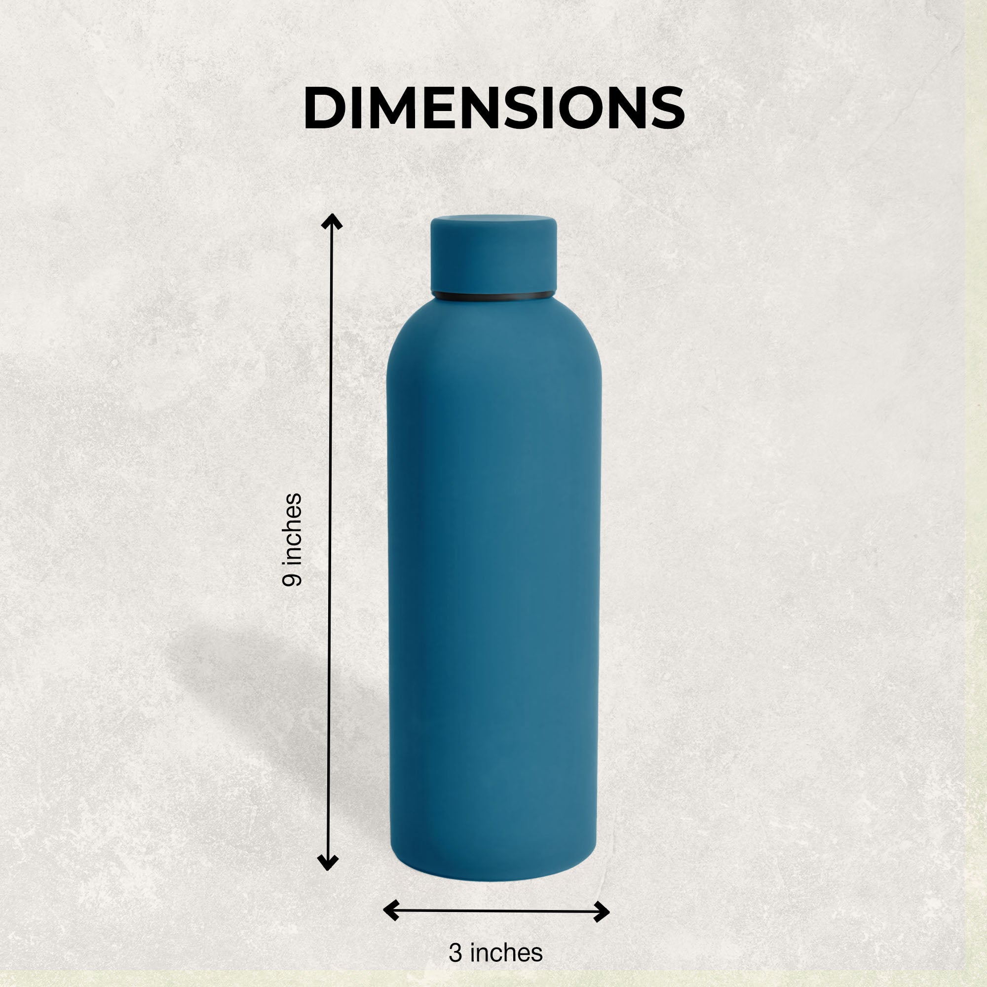 SuperGeneriX 500ml Matte Finish Stainless Steel Water Bottle | Vacuum Insulated Travel Bottle |12 hrs Hot & 18 hrs Cold 