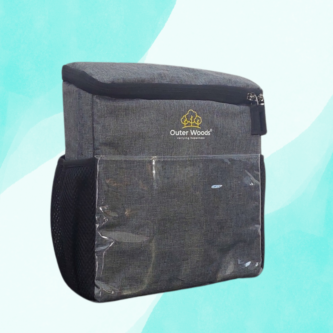 Outer Woods Car Cooler Bag with Adjustable Bottle Slots, Insulated Travel Bag for Cars and SUVs with Side Pockets and 6+ Hours Cooling