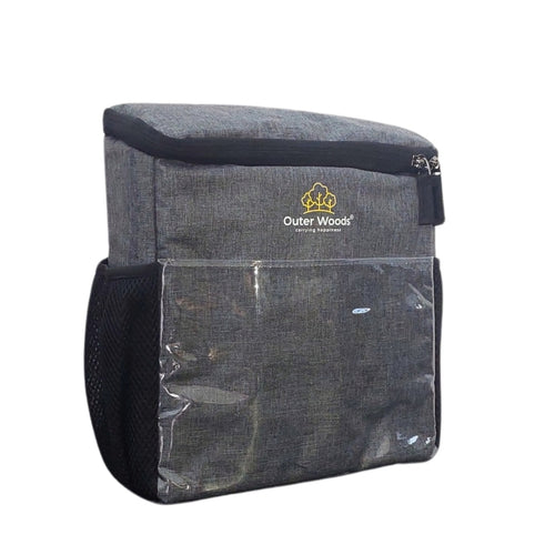 Outer Woods Car Cooler Bag with Adjustable Bottle Slots, Insulated Travel Bag for Cars and SUVs with Side Pockets and 6+ Hours Cooling