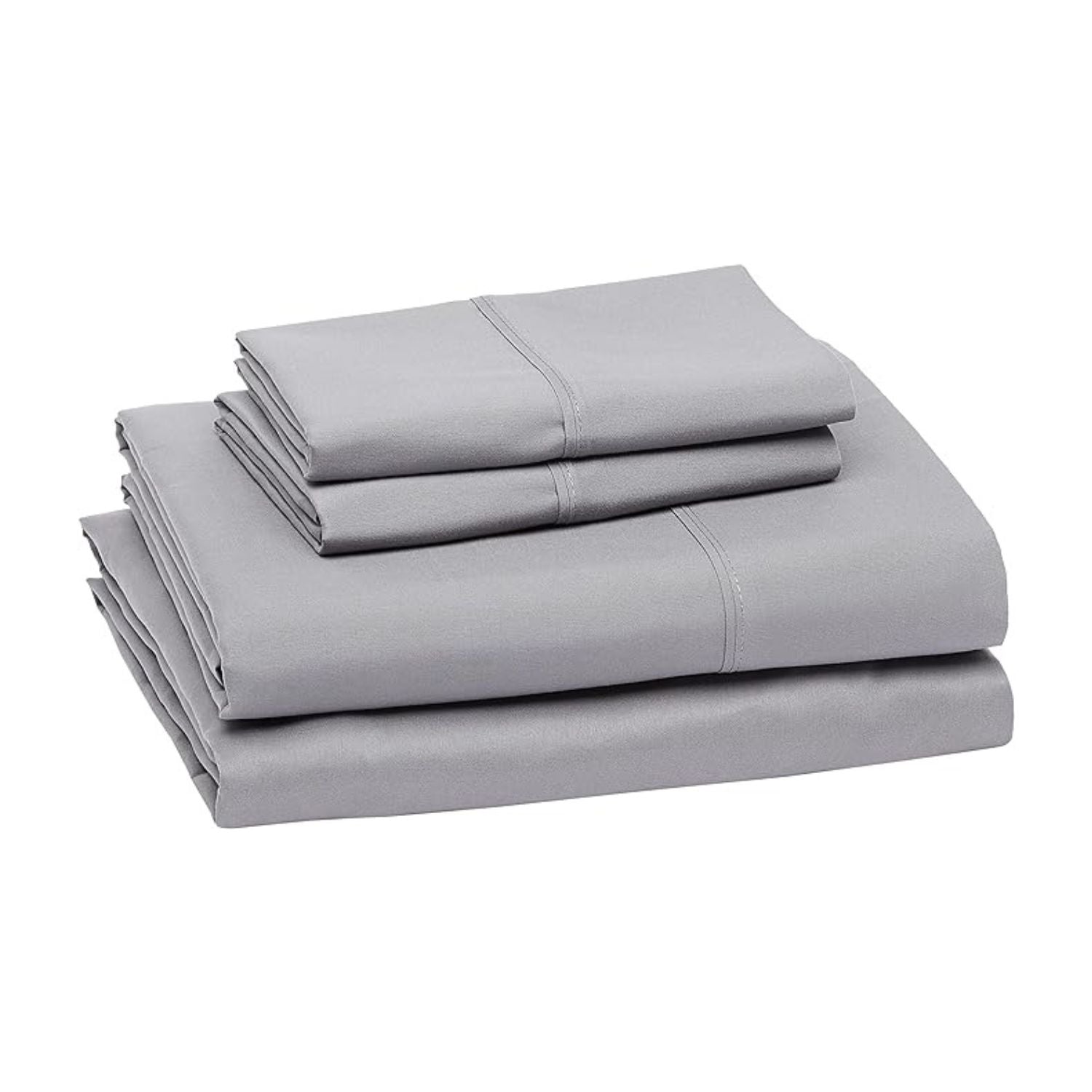 bellolin 100% Cotton Bed Sheet Set with Deep Pocket, 400 Thread Count Extra Soft Bed Sheet, Cooling Sheet with 2 Pillow Covers - 4 Piece Set