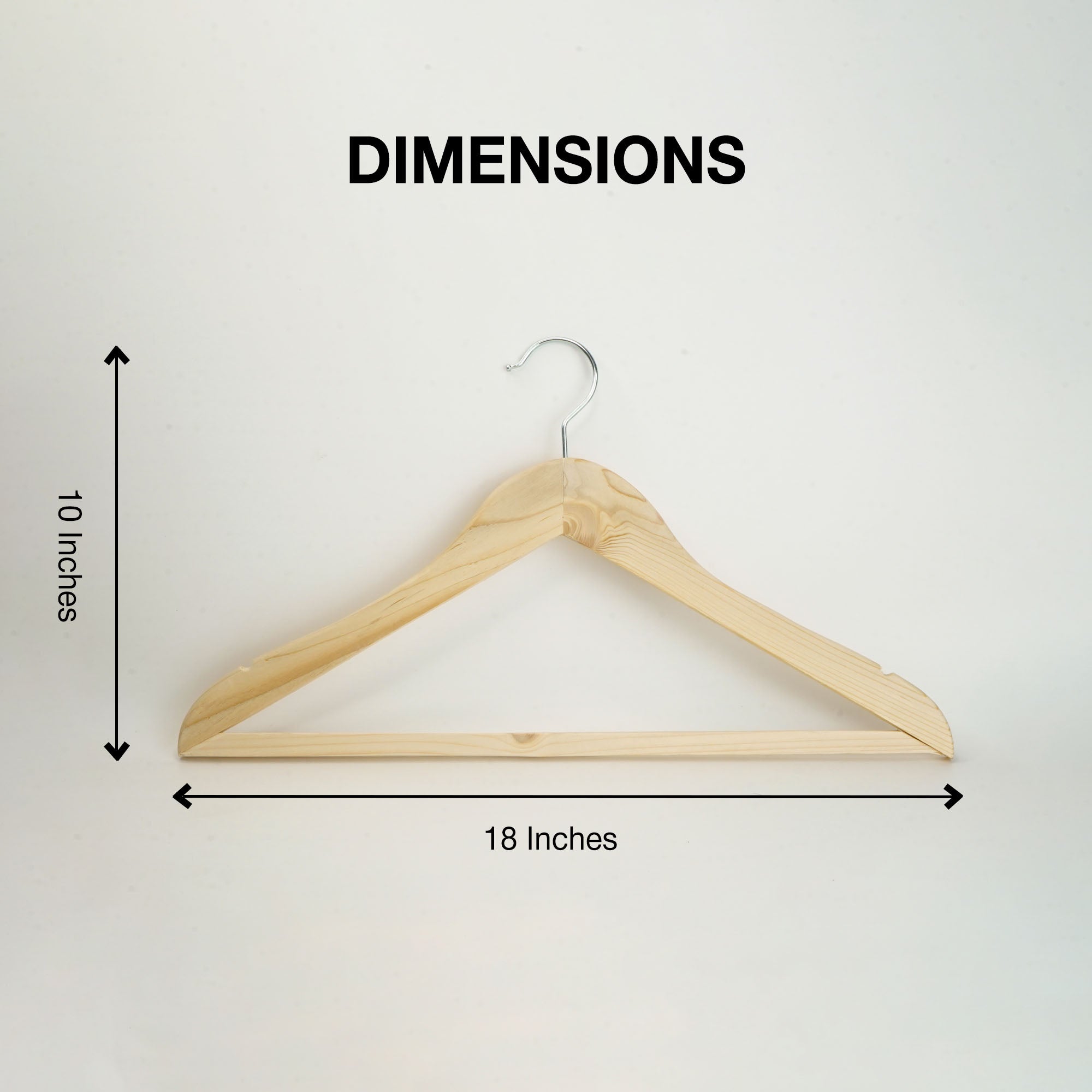 SuperGeneriX Wooden hanger light beige