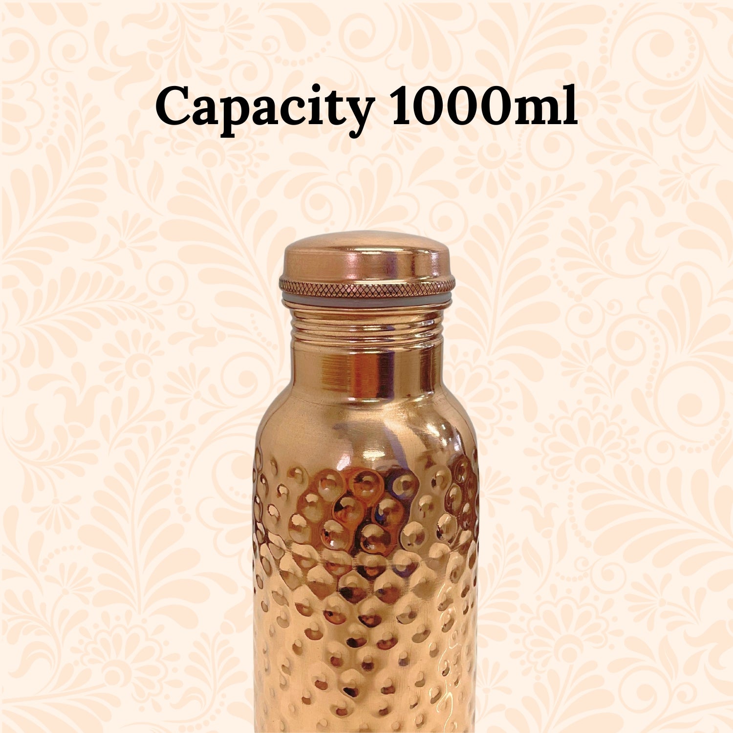 SuperGeneriX Copper Water Bottle (1 Litre), Leakproof, Pure Copper Water Bottle, Tamba Bottles, Authentic, Durable Bottl