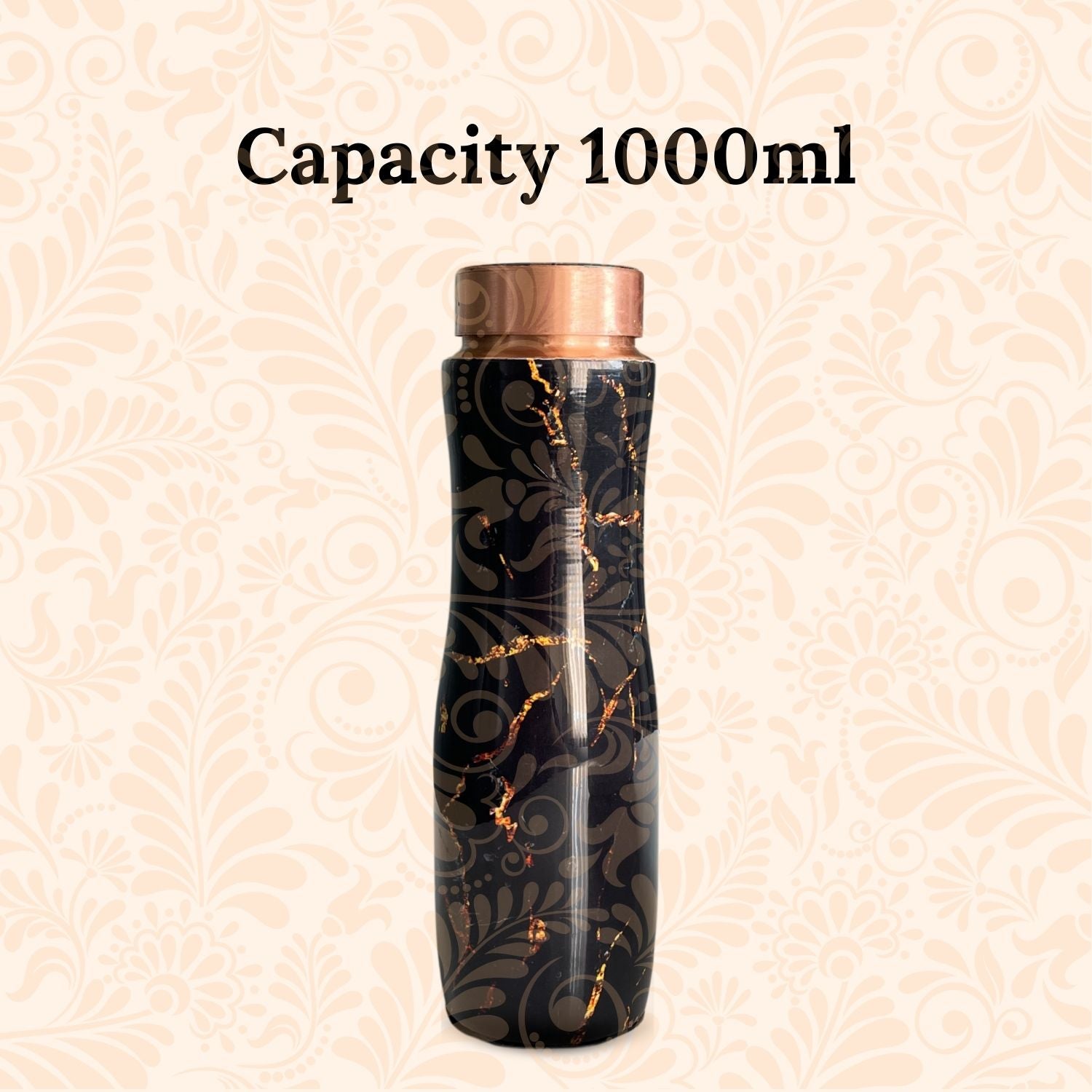 SuperGeneriX Copper Water Bottle (1 Litre), Leakproof, Pure Copper Water Bottle, Tamba Bottles, Authentic, Durable Bottl