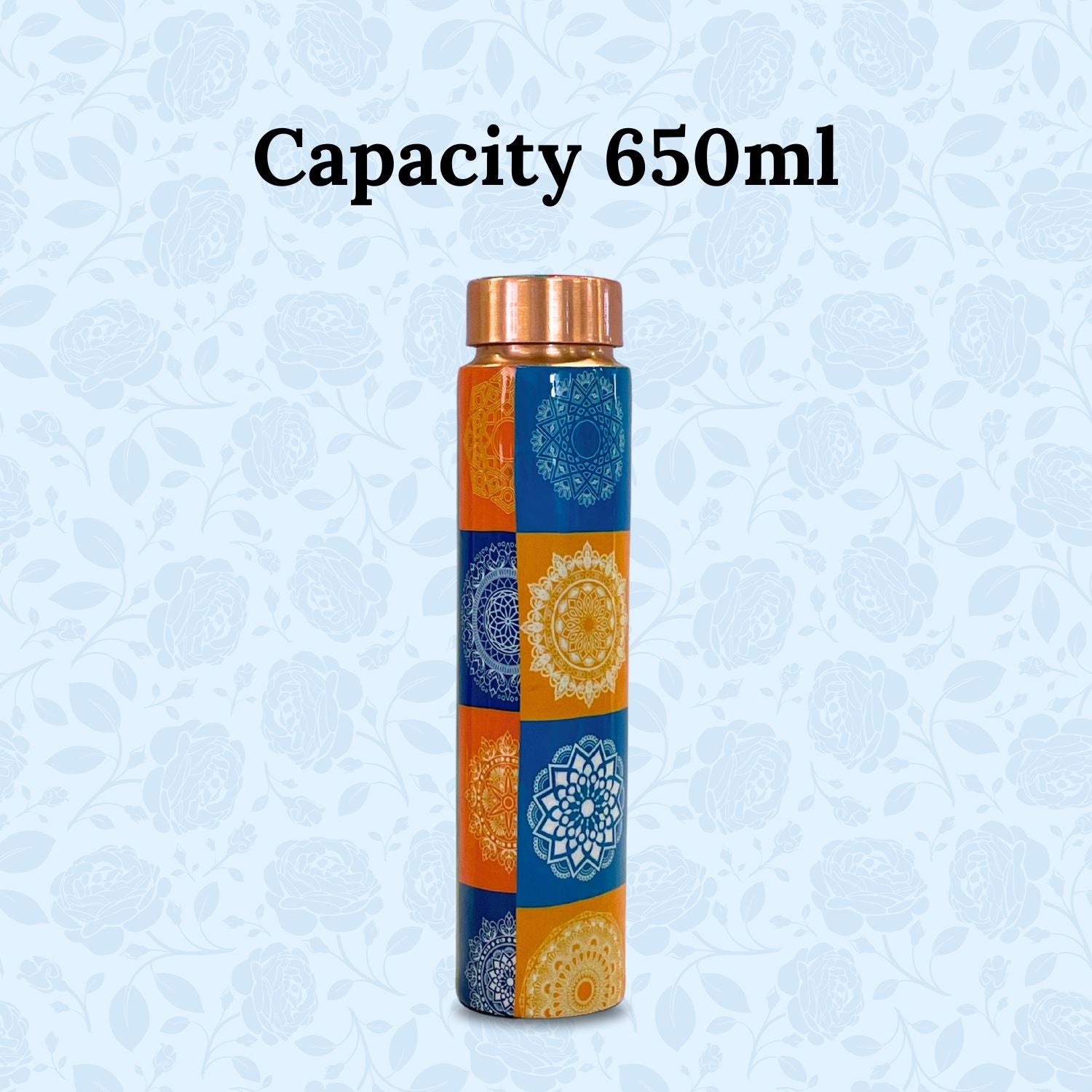 SuperGeneriX Copper Water Bottle (650 ml), Leakproof, Pure Copper Water Bottle, Tamba Bottles, Authentic, Durable Bottle