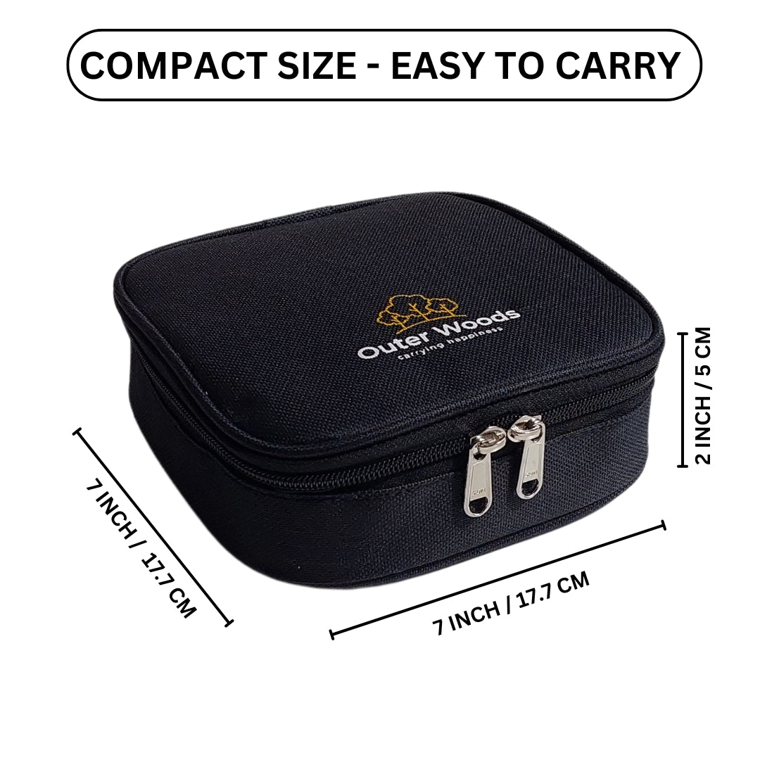 Outer Woods Nylon Insulin Cooling Travel Bag with Two Ice Gel Packs, Keeps Insulin Cool and Safe for 6 to 8 Hours, Insulin Cooler Travel Pouch