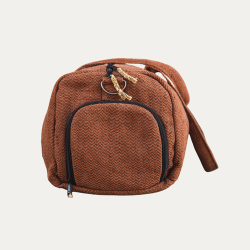 TruHemp Hemp Duffle Bag– Natural Travel Gym Bag with Shoe Compartment, Durable 30L Capacity with Dual YKK Zippered Sections