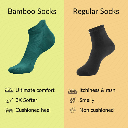 SuperGeneriX Bamboo Socks Ankle Length (Green)