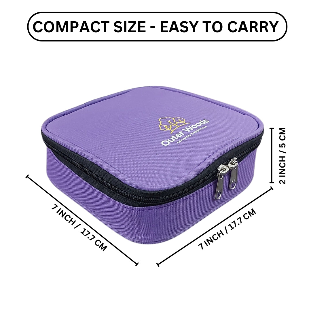 Outer Woods Nylon Insulin Cooling Travel Bag with Two Ice Gel Packs, Keeps Insulin Cool and Safe for 6 to 8 Hours, Insulin Cooler Travel Pouch