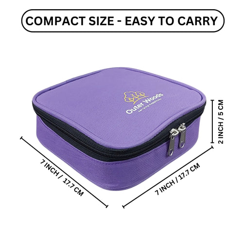 Outer Woods Nylon Insulin Cooling Travel Bag with Two Ice Gel Packs, Keeps Insulin Cool and Safe for 6 to 8 Hours, Insulin Cooler Travel Pouch