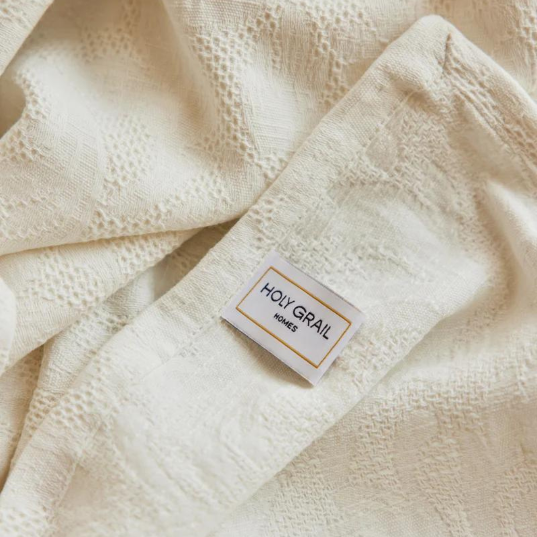Holy Grail Homes 100% Cotton Bedspread with 2 Pillow Covers, Coverlet, Oeko-TEX Certified Luxuriously Soft Coverlet