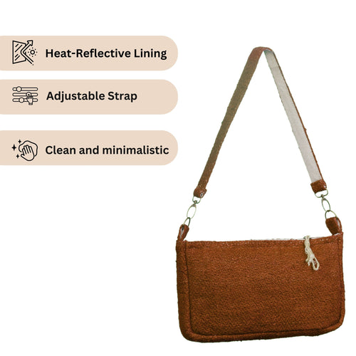 TruHemp Crossbody Bag – Stylish and Practical Shoulder Bag, Adjustable and Detachable Strap, Durable Zipper Closure