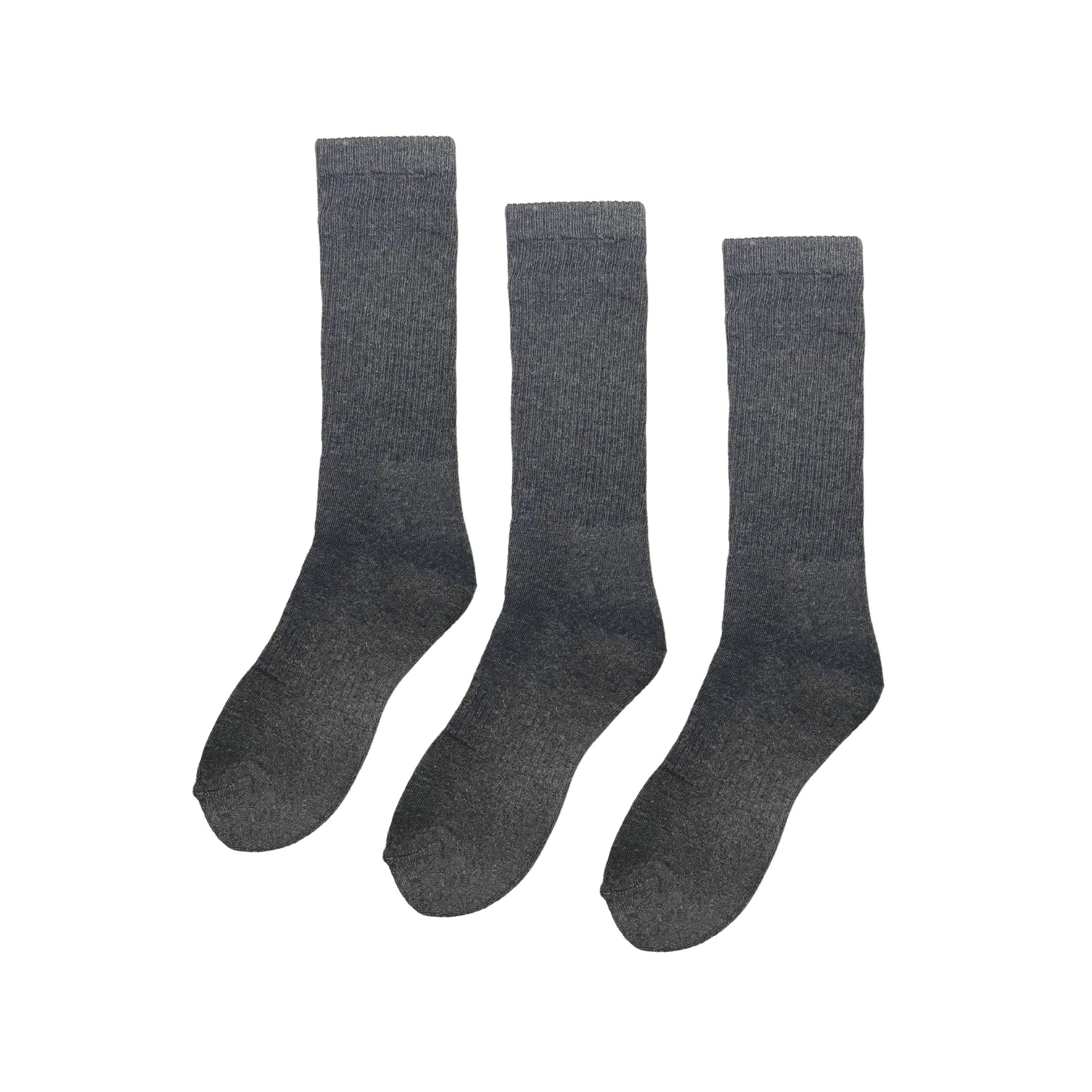 SuperGeneriX Athletic Crew Socks for Men | Crew Length Socks for Sports | Polyester Crew Length Socks | Pack of 6 (US, Alpha, One Size, Regular, Regular, 6, White)