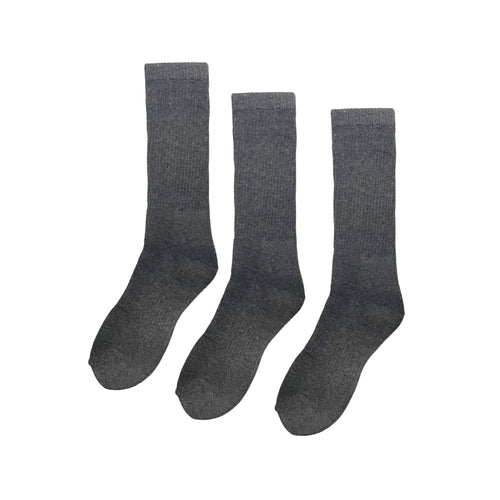 SuperGeneriX Athletic Crew Socks for Men | Crew Length Socks for Sports | Polyester Crew Length Socks | Pack of 6 (US, Alpha, One Size, Regular, Regular, 6, White)