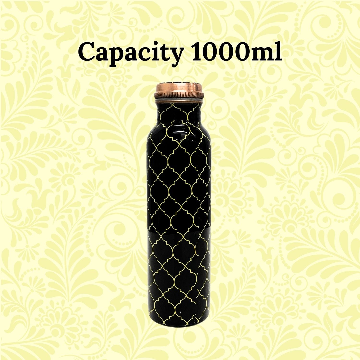 SuperGeneriX Copper Water Bottle (1 Litre), Leakproof, Pure Copper Water Bottle, Tamba Bottles, Authentic, Durable Bottl