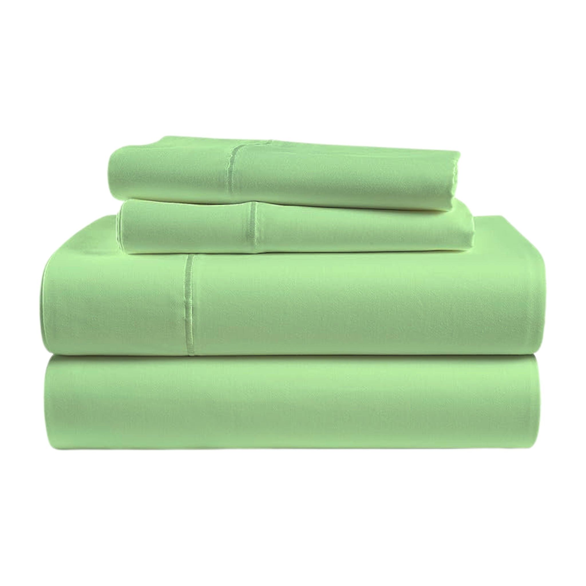 bellolin 100% Cotton Bed Sheet Set with Deep Pocket, 400 Thread Count Extra Soft Bed Sheet, Cooling Sheet with 2 Pillow Covers - 4 Piece Set